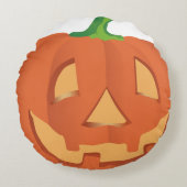 ハロウィン用のカボチャ 1 ラウンドクッション (正面)
