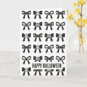 ハロウィン用のリボン カード (黄色い花)