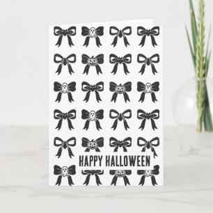 ハロウィン用のリボン カード