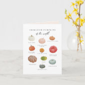 ハロウィン用フルーツパンプキン 秋 カード (黄色い花)