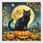 ハロウィン白熱［赤熱］光を放つの目 ウィンドウサイン (シート)