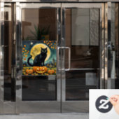 ハロウィン白熱［赤熱］光を放つの目 ウィンドウサイン (オフィスドア)