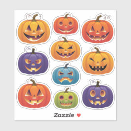 ハロウィン白熱［赤熱］光を放つジャック – o' – ランタンシールシート シール