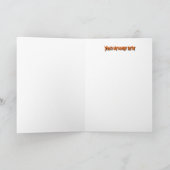 ハロウィン白熱［赤熱］光を放つティキ像 カード (内部)