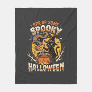 ハロウィン真夜中の魔法 フリースブランケット