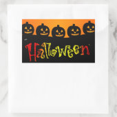 ハロウィン矩形ステッカー 長方形シール (バッグ)