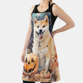 ハロウィン秋田かぼちゃが怖い エプロン (インサイチュ)