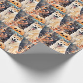 ハロウィン秋田かぼちゃが怖い ラッピングペーパー (角)