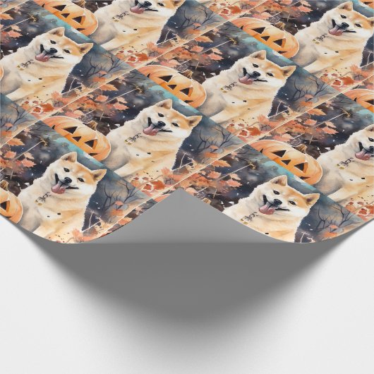 ハロウィン秋田かぼちゃが怖い ラッピングペーパー (角)