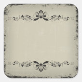 ハロウィン空白ののJARシールのラベル スクエアシール (正面)