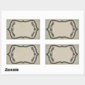 ハロウィン空白ののJARシールスカル付きラベル 長方形シール (シート)