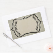 ハロウィン空白ののJARシールスカル付きラベル 長方形シール (封筒)