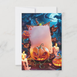 ハロウィン空白の招待状カード 招待状