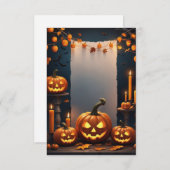 ハロウィン空白の招待状カード 招待状 (正面/裏面)