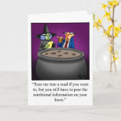 ハロウィン笑わされるのハロウィーン用挨拶カード カード (黄色い花)