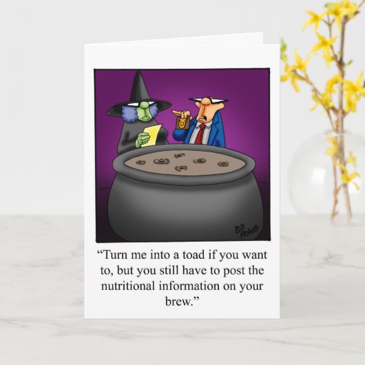 ハロウィン笑わされるのハロウィーン用挨拶カード カード (黄色い花)