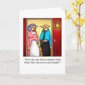 ハロウィン笑わされるユーモアグリーティングカード カード (黄色い花)