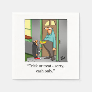 ハロウィン笑わされるユーモアパーティーナプキン スタンダードカクテルナプキン