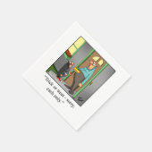 ハロウィン笑わされるユーモアパーティーナプキン スタンダードカクテルナプキン (角)