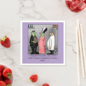 ハロウィン笑わされるユーモアパーティーナプキン スタンダードカクテルナプキン (インサイチュ)