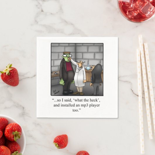 ハロウィン笑わされるユーモアパーティーナプキン スタンダードカクテルナプキン (インサイチュ)