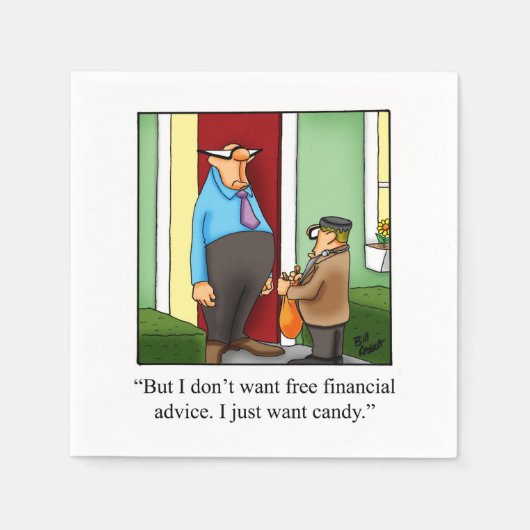 ハロウィン笑わされるユーモアパーティーナプキン スタンダードカクテルナプキン (正面)