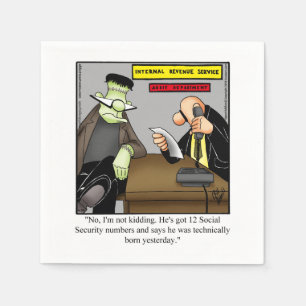 ハロウィン笑わされるユーモアパーティーナプキン スタンダードカクテルナプキン