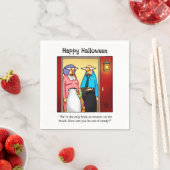 ハロウィン笑わされるユーモアパーティーナプキン スタンダードカクテルナプキン (インサイチュ)