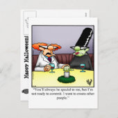 ハロウィン笑わされるユーモアポストカード シーズンポストカード (正面/裏面)