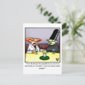 ハロウィン笑わされるユーモアポストカード ポストカード (スタンド正面)