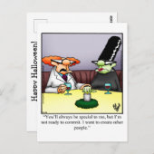 ハロウィン笑わされるユーモアポストカード ポストカード (正面/裏面)