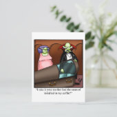 ハロウィン笑わされるユーモアポストカード ポストカード (スタンド正面)