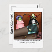 ハロウィン笑わされるユーモアポストカード ポストカード (正面/裏面)