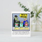 ハロウィン笑わされるユーモアポストカード ポストカード (スタンド正面)