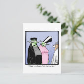 ハロウィン笑わされるユーモアポストカード ポストカード (スタンド正面)