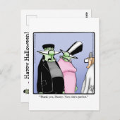 ハロウィン笑わされるユーモアポストカード ポストカード (正面/裏面)