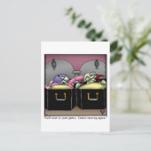 ハロウィン笑わされるユーモアポストカード ポストカード (スタンド正面)