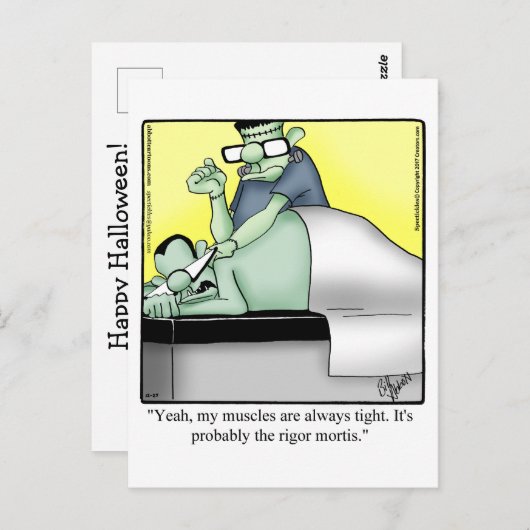 ハロウィン笑わされるユーモアポストカード ポストカード (正面/裏面)