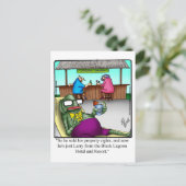 ハロウィン笑わされるユーモアポストカード ポストカード (スタンド正面)