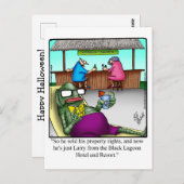 ハロウィン笑わされるユーモアポストカード ポストカード (正面/裏面)