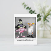 ハロウィン笑わされるユーモアポストカード ポストカード (スタンド正面)