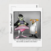 ハロウィン笑わされるユーモアポストカード ポストカード (正面/裏面)