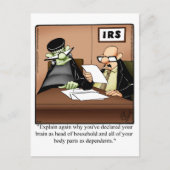 ハロウィン笑わされるユーモアポストカード ポストカード (正面)