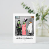 ハロウィン笑わされるユーモアポストカード ポストカード (スタンド正面)