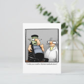 ハロウィン笑わされるユーモアポストカード ポストカード (スタンド正面)