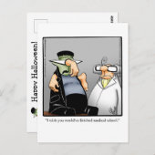 ハロウィン笑わされるユーモアポストカード ポストカード (正面/裏面)