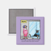 ハロウィン笑わされるユーモススクエアマグネット マグネット (正面/裏面)