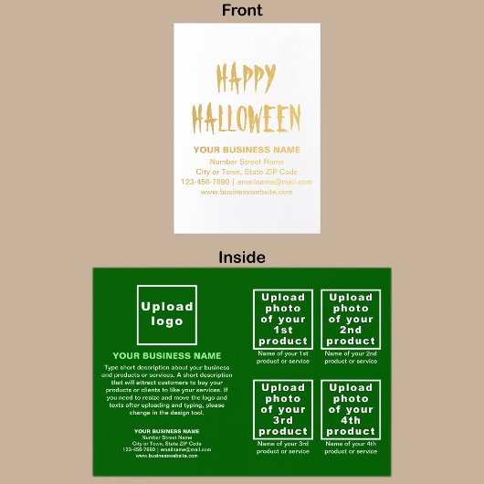 ハロウィン箔カードのグリーンビジネスブランド 箔カード