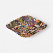 ハロウィン素晴らしの顔 ペーパープレート (傾斜あり)