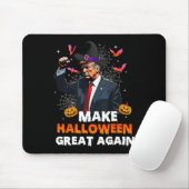 ハロウィン素晴らしを再びおもしろいトランプ不気味海に マウスパッド (マウス)